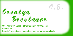 orsolya breslauer business card